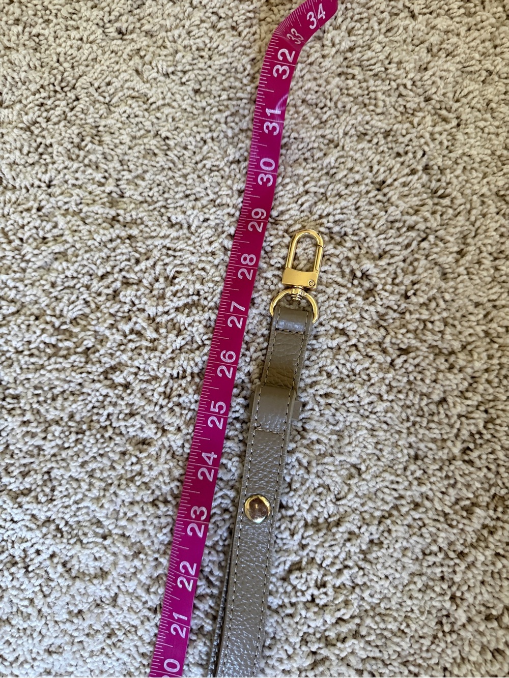 Apatchy London Maddie Taupe Leather Crossbody Bag with Gold Hardware - Picture 10 of 13